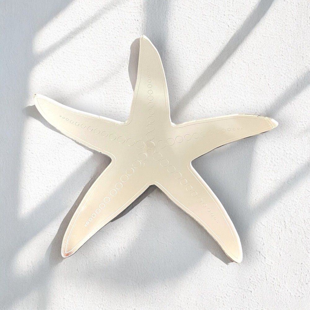 Starfish Shaped Acrylic Mirrors: Bespoke Sizes & Engraving Services