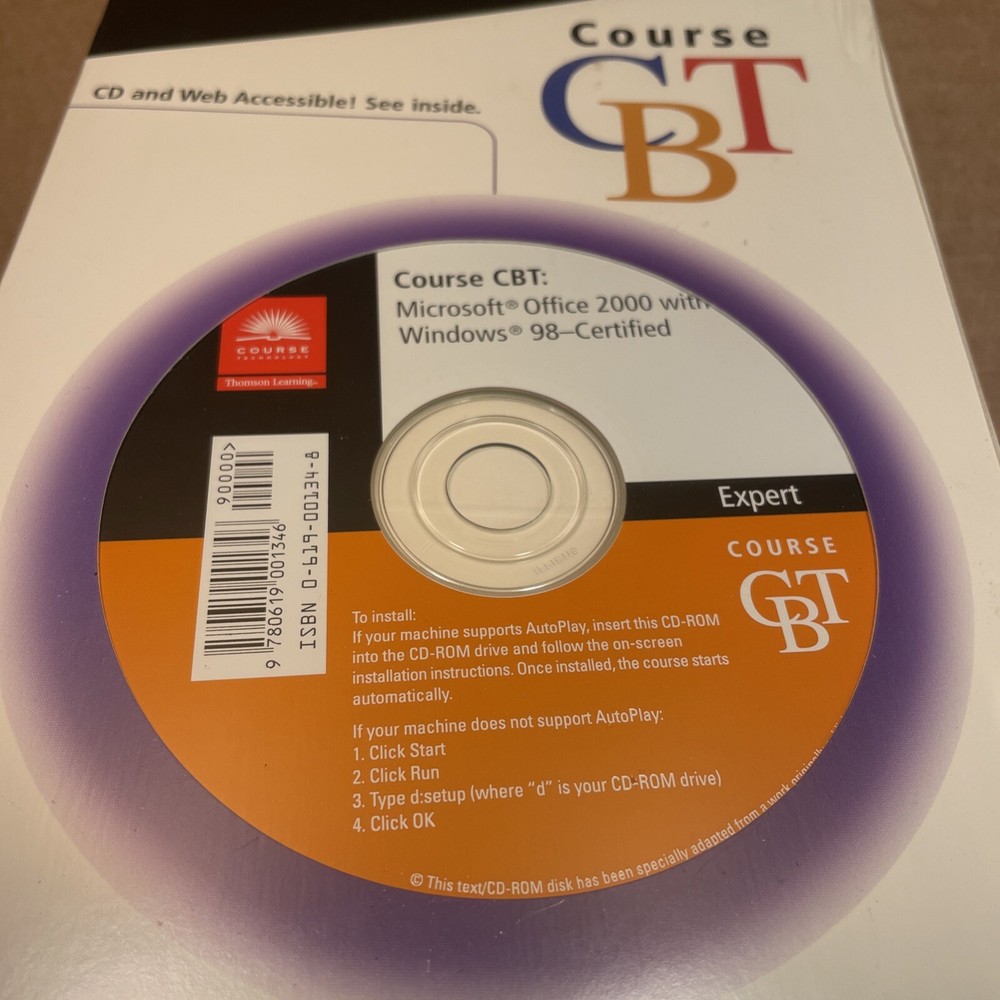 NEW Course Technology CTB Learning Software Microsoft Office 2000 w/ Windows 98