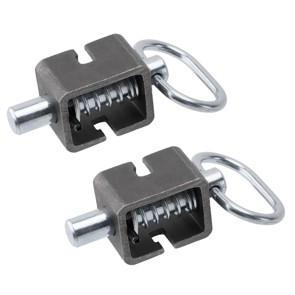 SPARKWHIZ (2) Universal Spring Trailer Gate Weld-On Spring Latch Lock Assembly