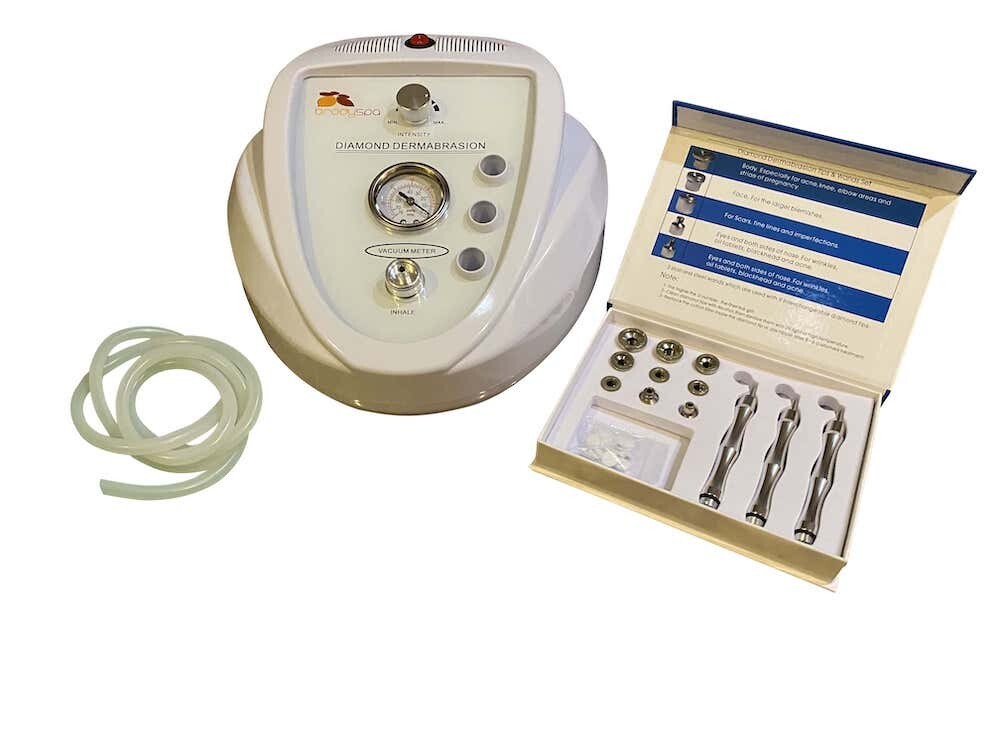 Brody Spa Microdermabrasion Machine with 9 Diamond Tips & 3 Wands