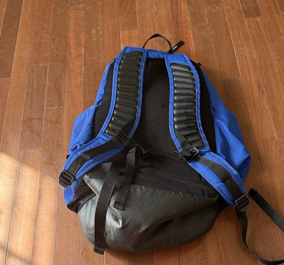 Nike Quad Zip System Blue Baseball Softball Backpack Adjustable Strap Polyester