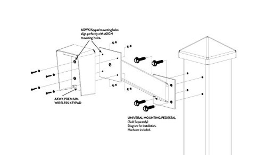 Durable Weather-Resistant Wireless Keypad for Automatic Gates - DIY Installation