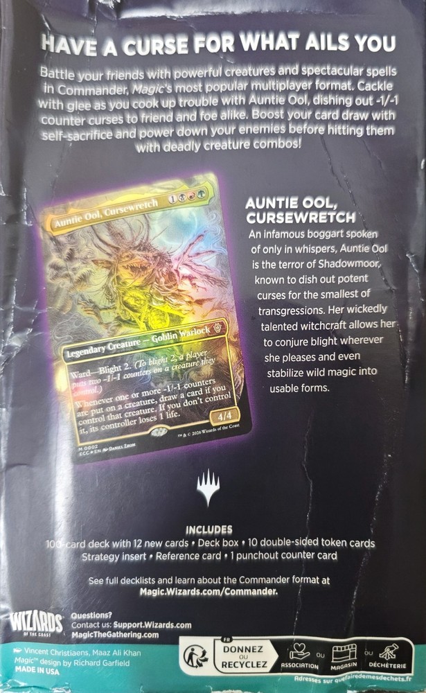 Magic: the Gathering Lorwyn Eclipsed - Commander Deck | Blight Curse