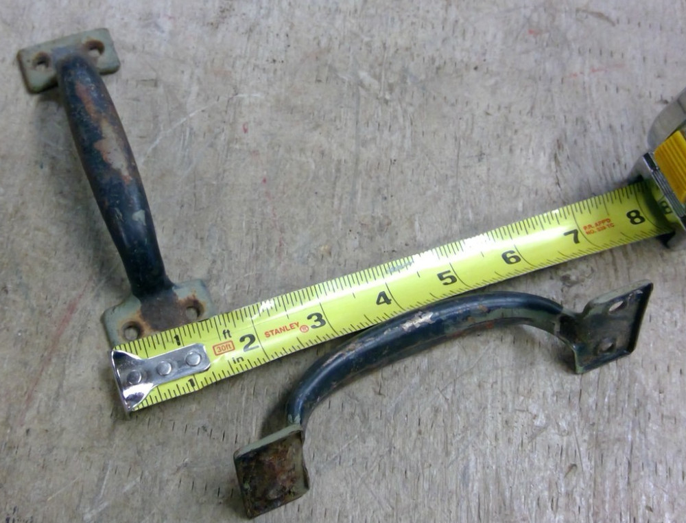 Two Old Tool Box Handle Gate Sash Drawer 4” Pull Vintage Rustic Barn Door