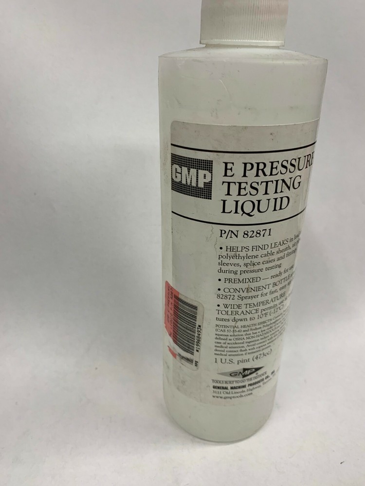 GMP 82871 E Pressure Testing Liquid 16oz