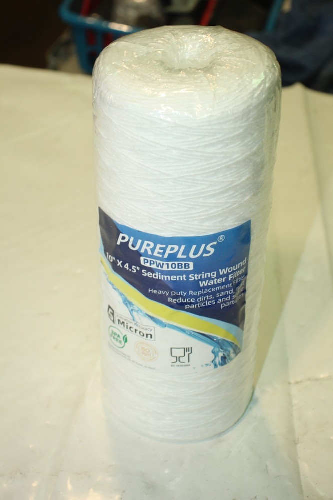 PurePlus PPW10BB 10x4.5" Sediment String Wound Water Filter