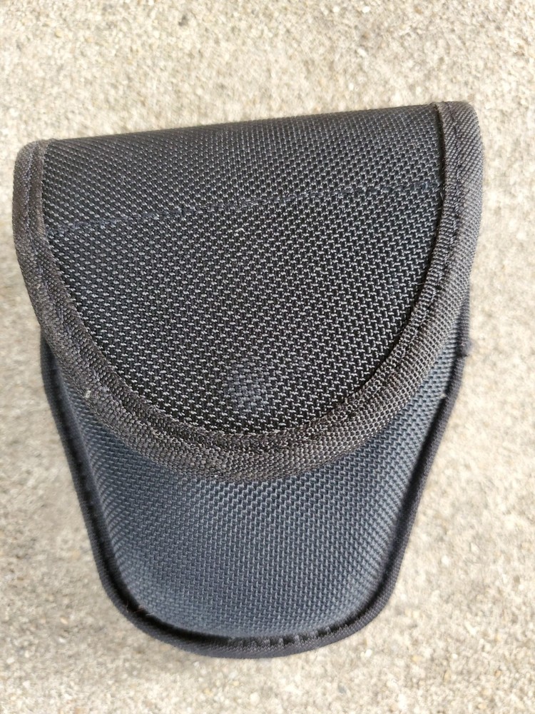 Blackhawk! Black Nylon Handcuff Carrier Pouch Case Button