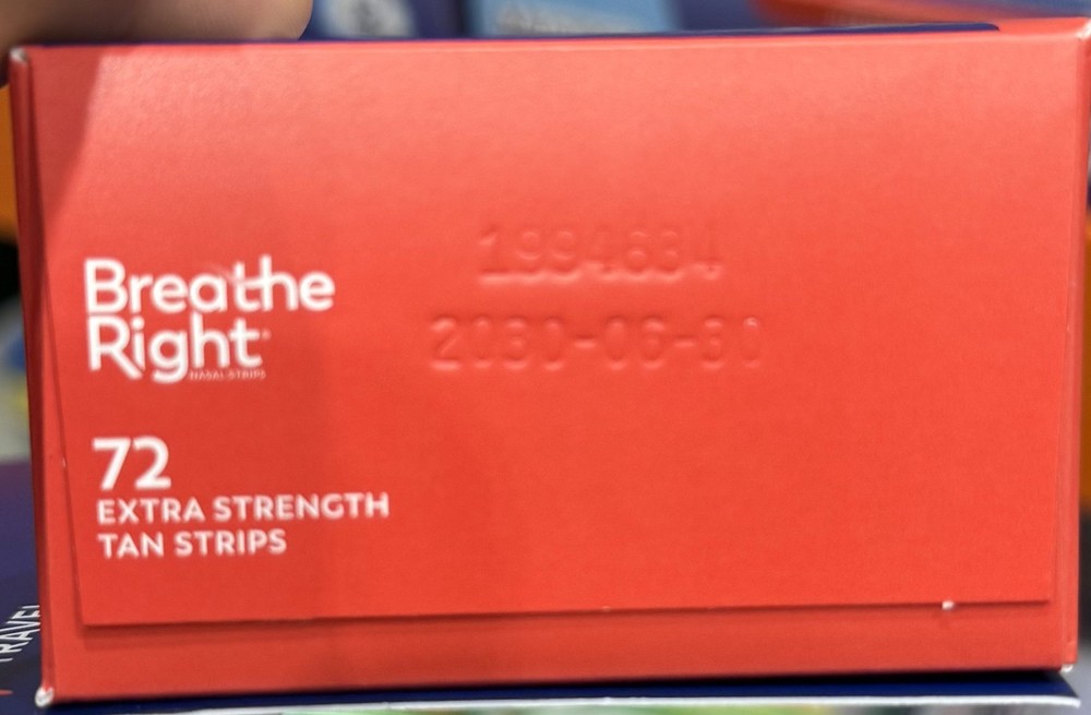 Breathe Right Extra Strength Tan Nasal Strips 72 Tan Strips Same Day Shipping