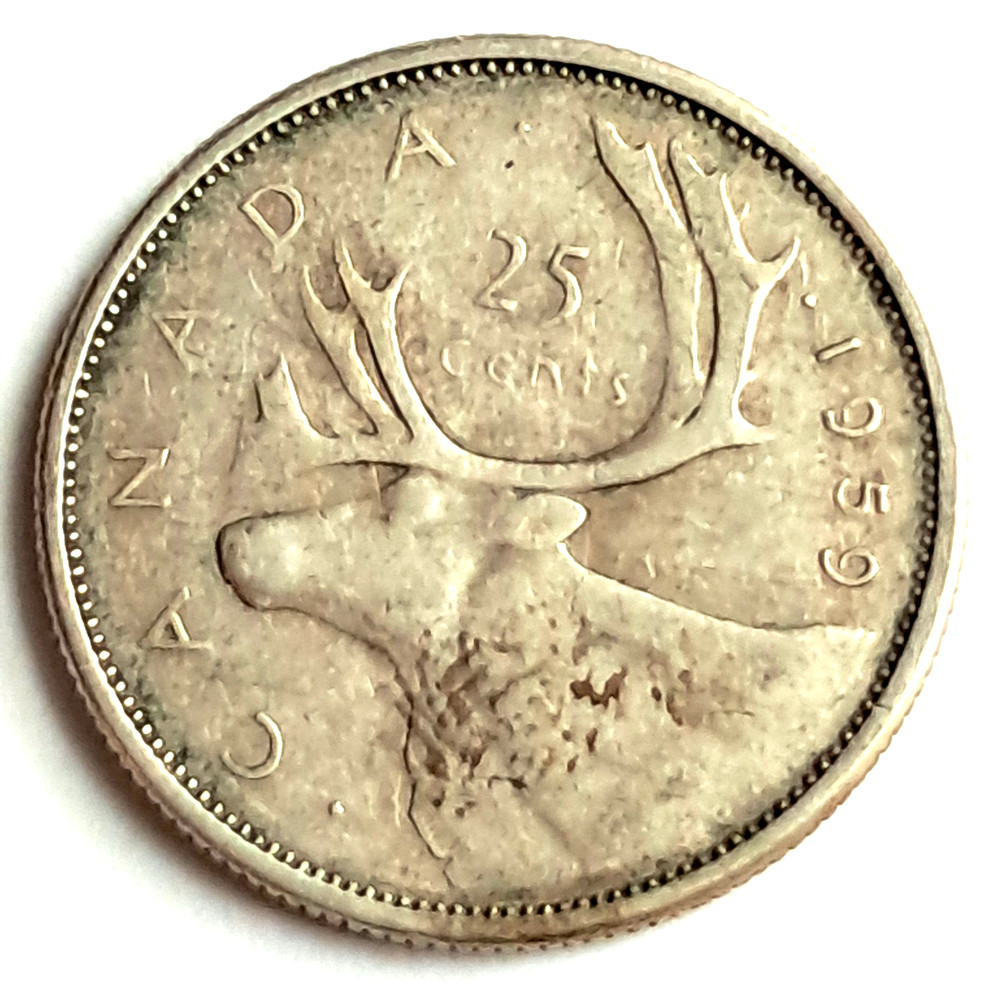 (3) Canada .800 silver quarters