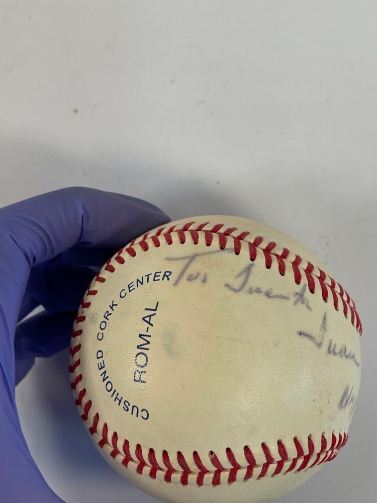 Vintage Baseball Ball with Signed Autograph