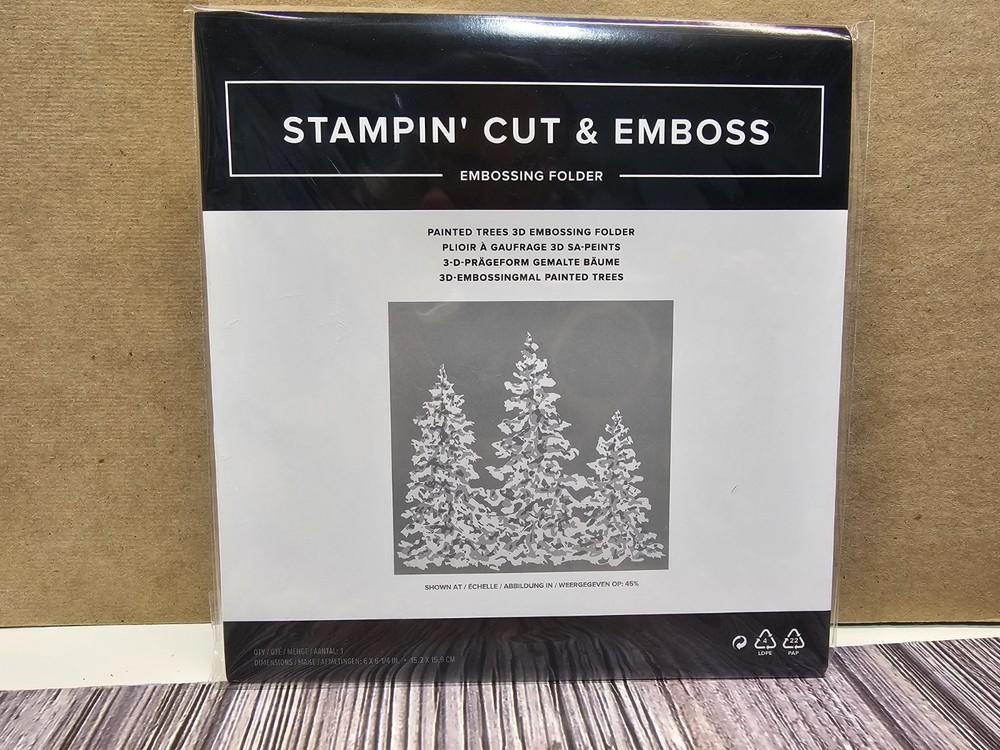 Stampin' UP!  PAINTED TREES 3D Embossing Folder