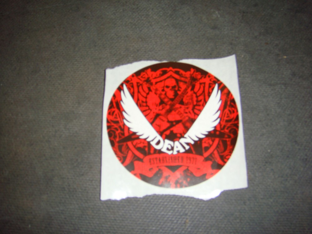 Dean Guitars Custom 3" Round Sticker
