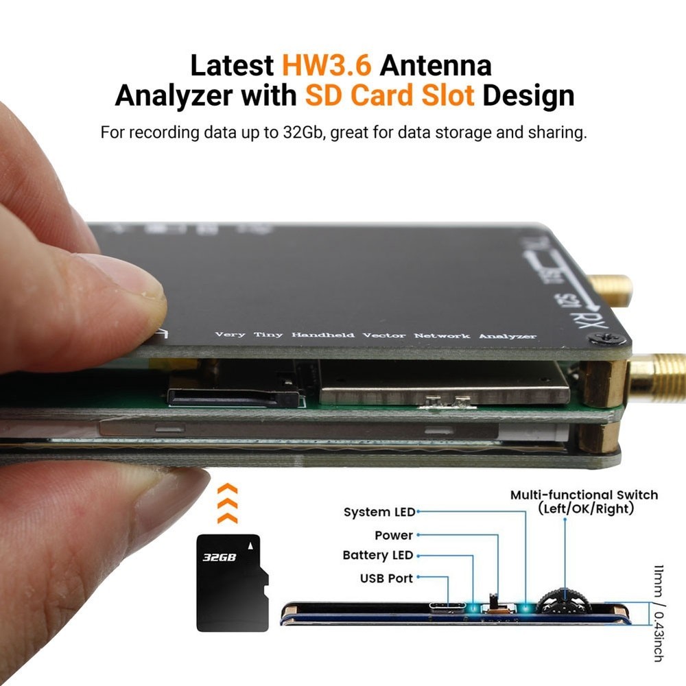Enhanced -H Vector Network Antenna Analyzer 10KHz-1.5GHz MF1462