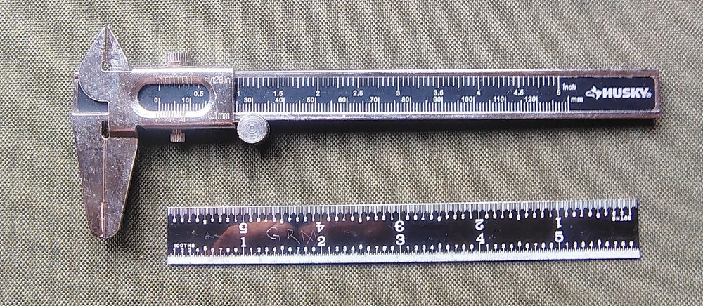 🗽 HUSKY 6" VERNIER CALIPER AND 6" RULE