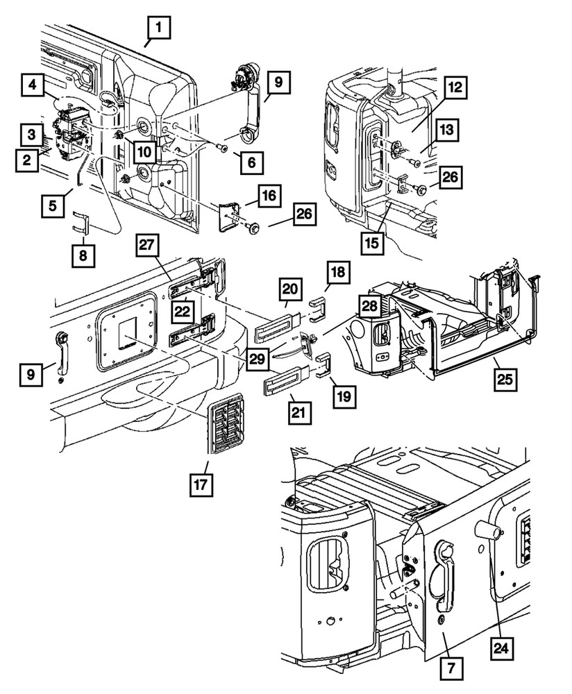 Genuine Mopar Tailgate 68079246AB
