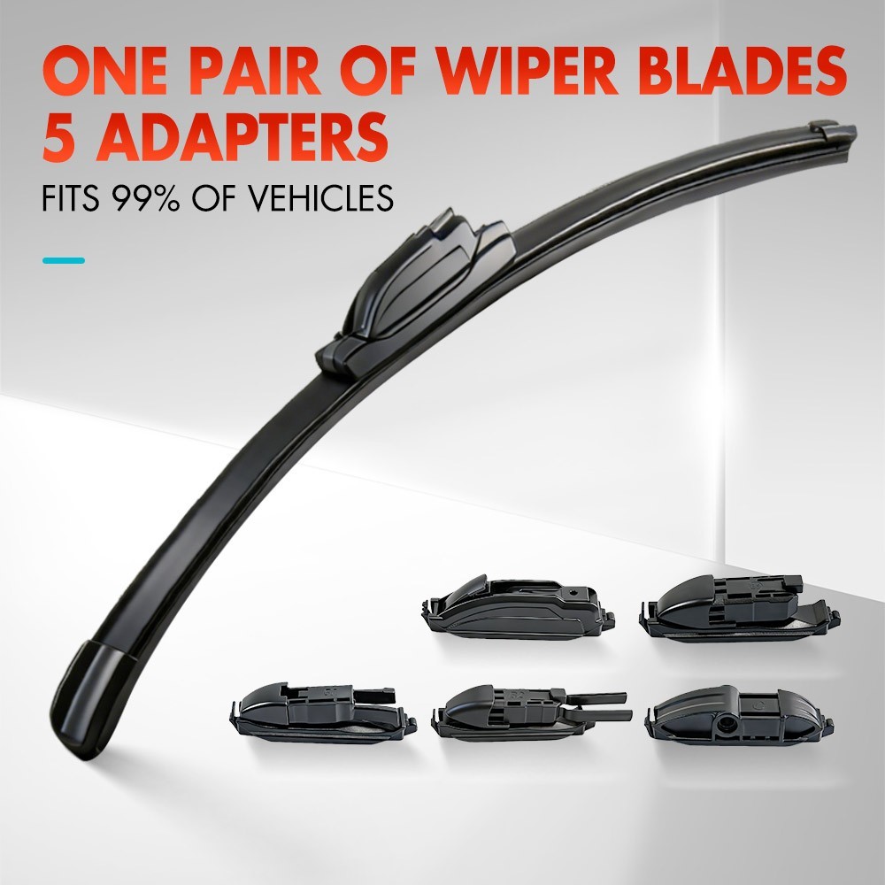 2Pcs Front Windshield Flat Wiper Blade Set For Audi Q5 2008-2025 24"+20"