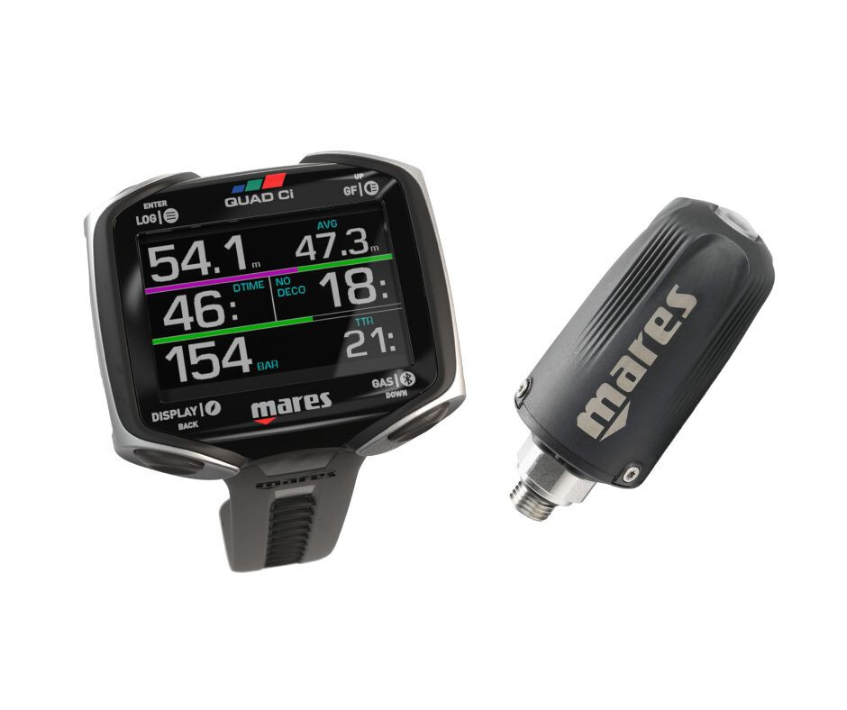 Mares Quad CI Dive Wrist Computer Scuba Diving Dive w/Transmitter