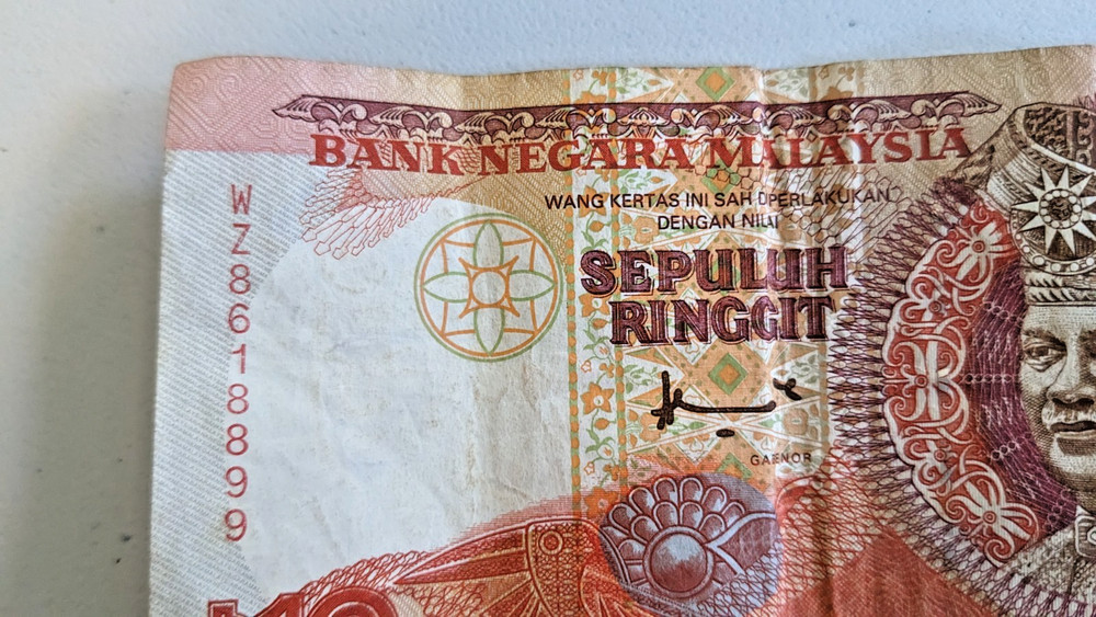 Malaysia 10 Ringgit 1989-1995 Note