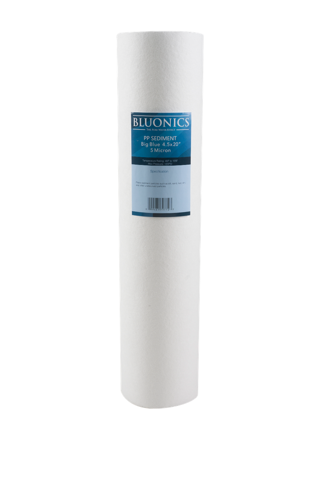 BLUONICS Carbon Block & Sediment Water Filter 4pcs 4.5" x 20" Cartridge
