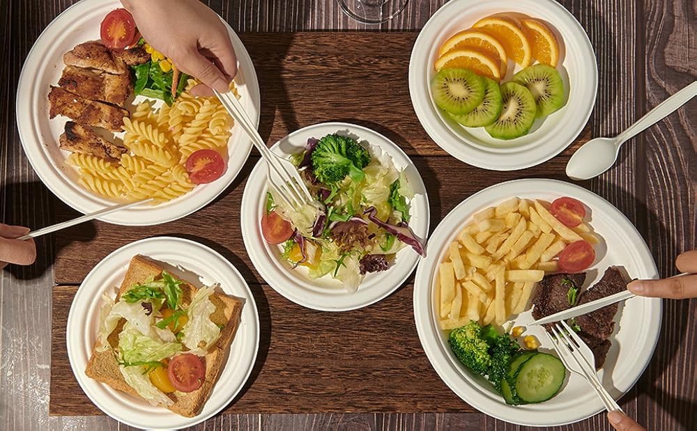 9 inch postable Paper Plates, Heavy Duty Disposable