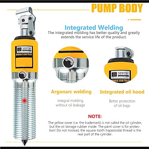 Hydraulic Gear Puller 20T Wheel Bearing Pulling Separator Pump Adjustable Oil