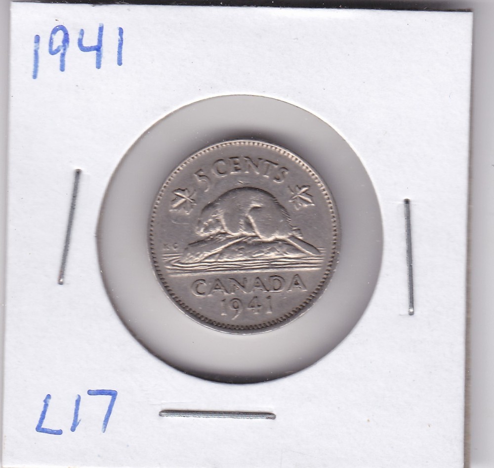 1941 Canada 5 Cents L17