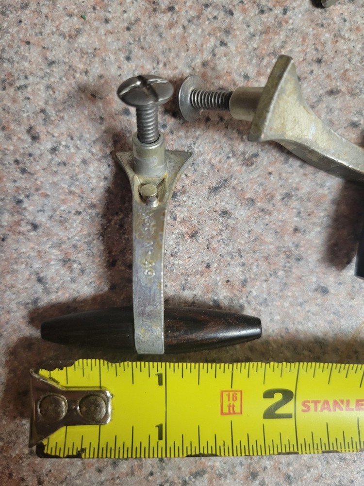 nickel mid century modern drawer pull/handle