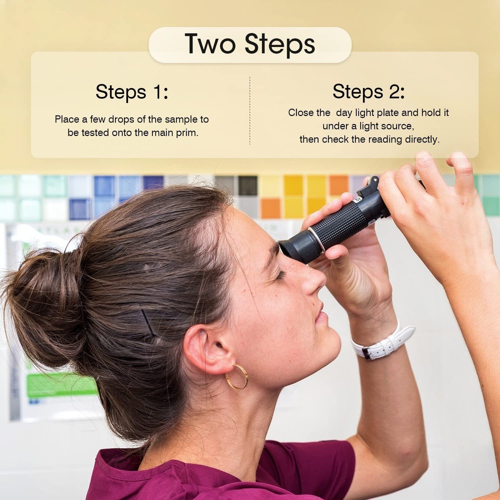 Optics Alcohol Refractometer Automatic Temperature Compensation Alcohol Meter...