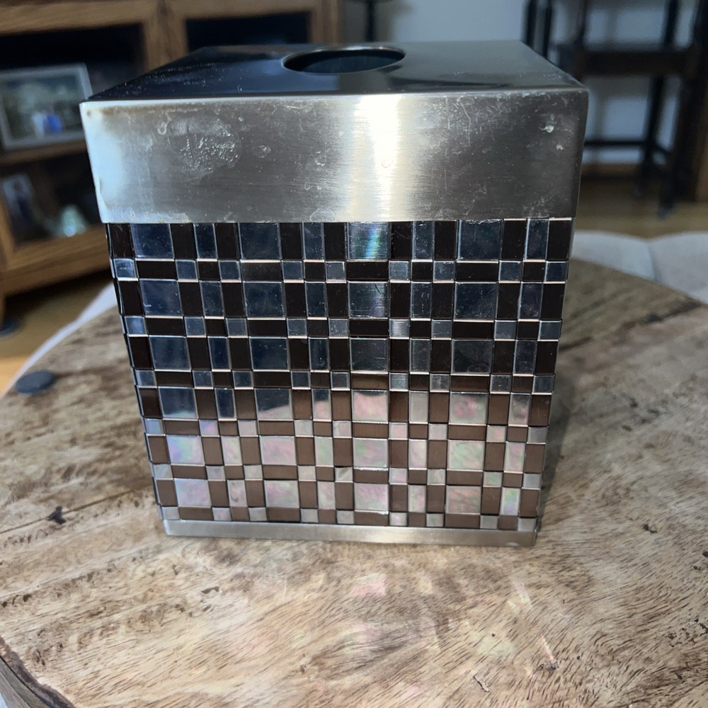 champagne basket weave tissue cover