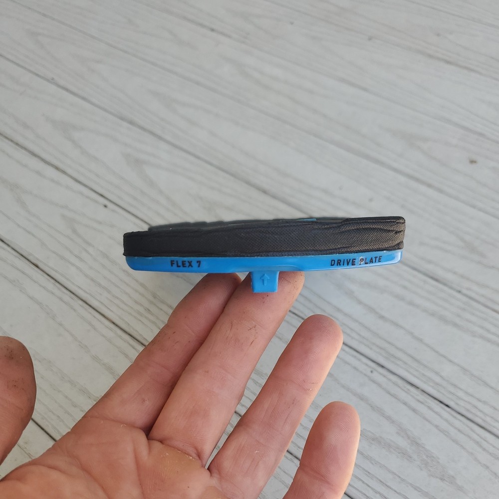 Bent Metal Binding Drive Plate, Medium Firm, Right