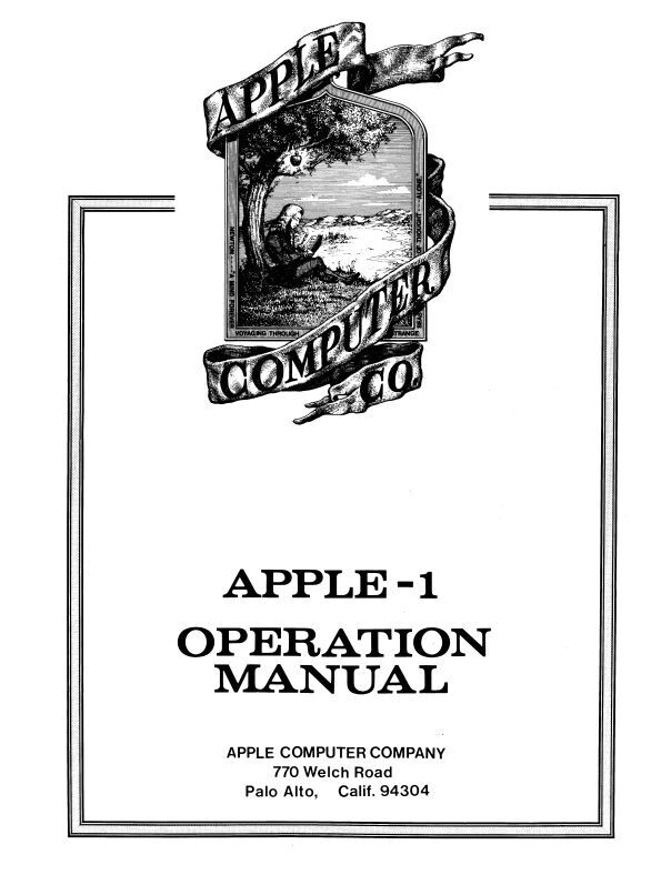 Apple-1 Operations Manual PDF Copy 4G USB Stick