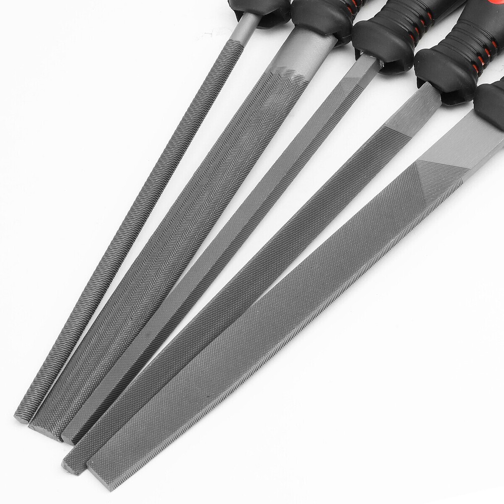 12" Long Tooth Pattern Double Cut Serration Pattern Bastard File Repair Tool Kit