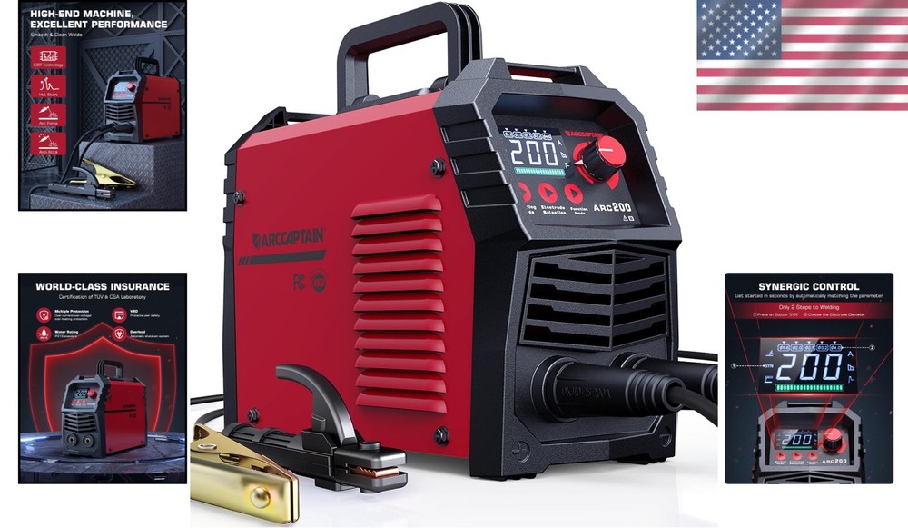 Rechargeable 200A Welding Machine - Lightweight, Portable, and User-Friendly