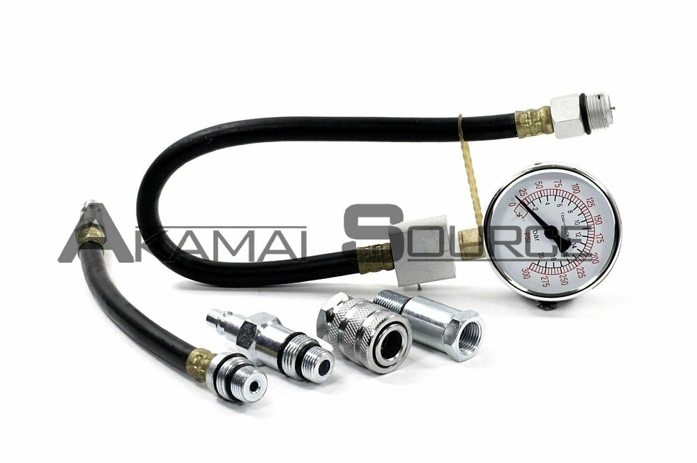 Gas Engine Compression Tester Testing Gauge Kit Automotive Shop Tools Diagnostic