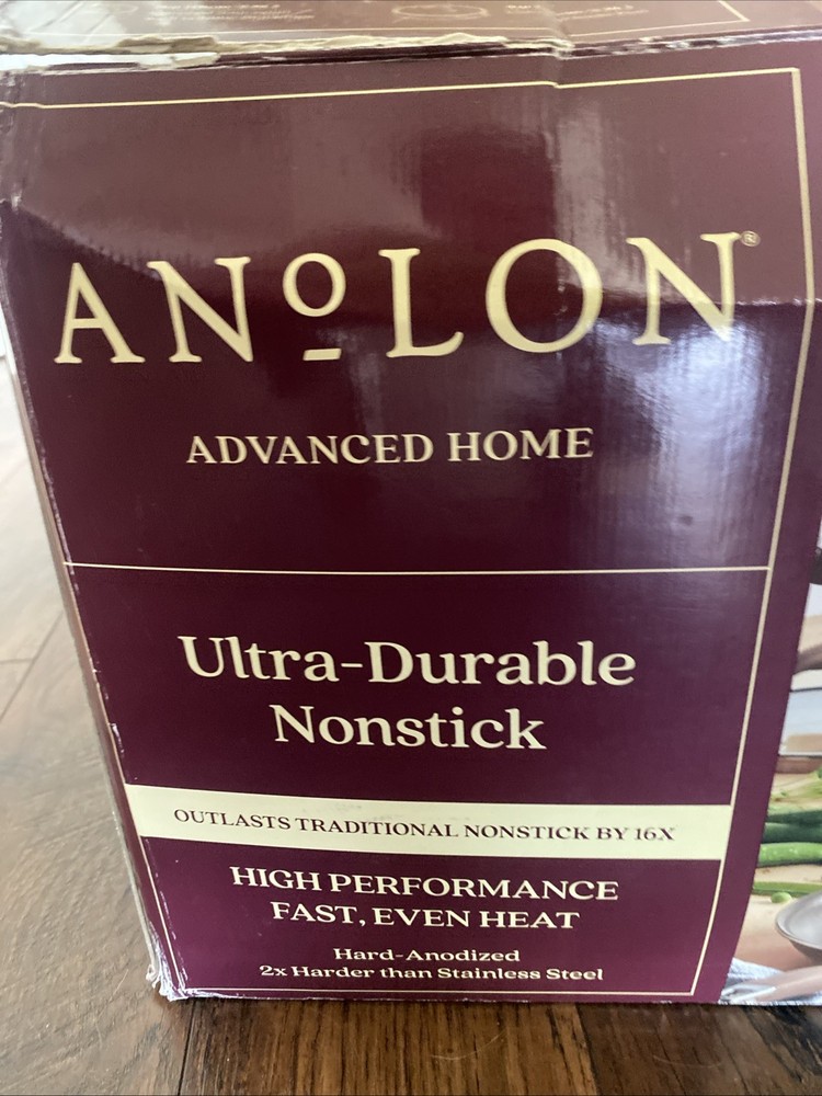 Anolon Advanced Home Hard-Anodized Nonstick 11-Piece Cookware Set - Bronze