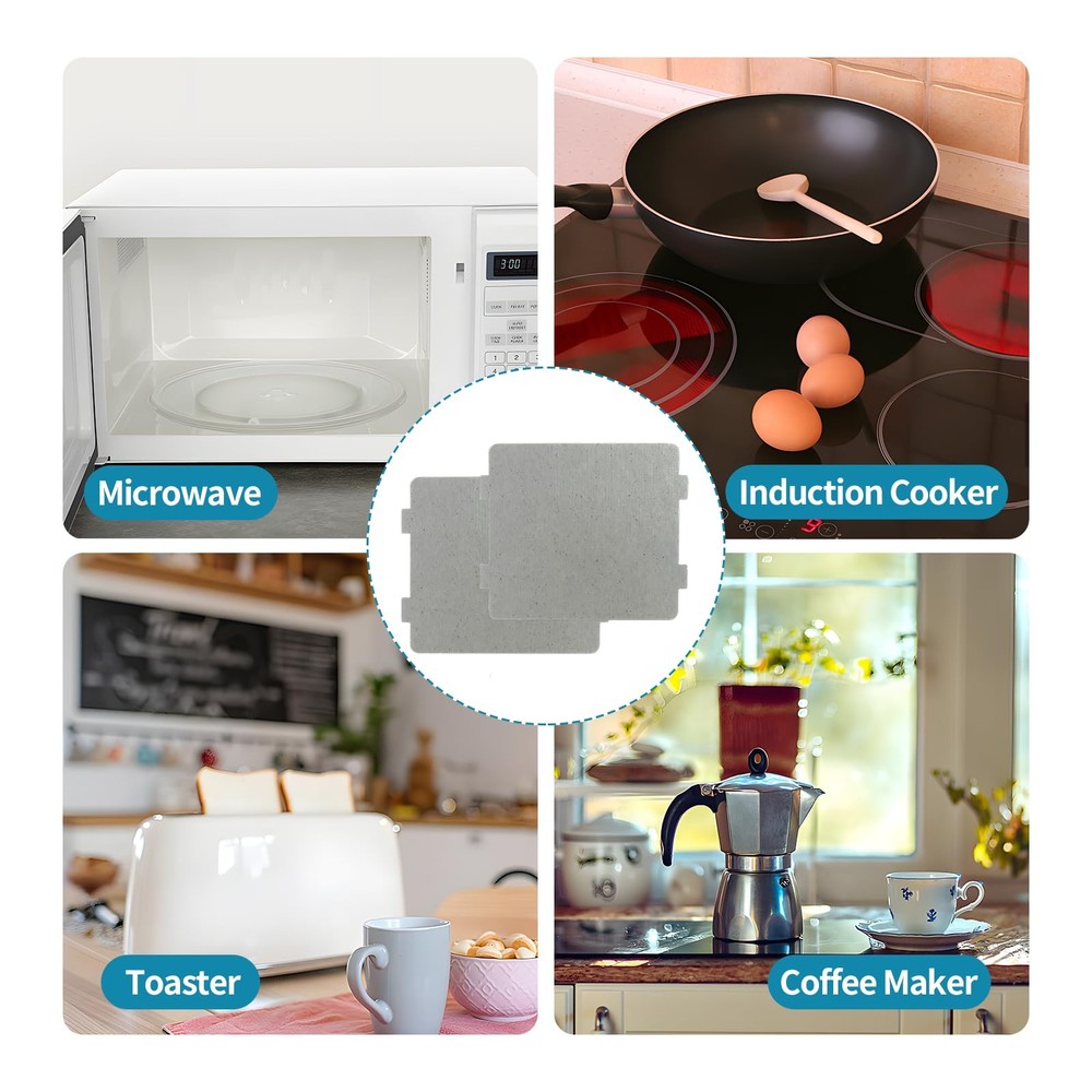 4 PCS Waveguide Cover, Microwave Wave Guide Cover , Universal Mica Sheets for...