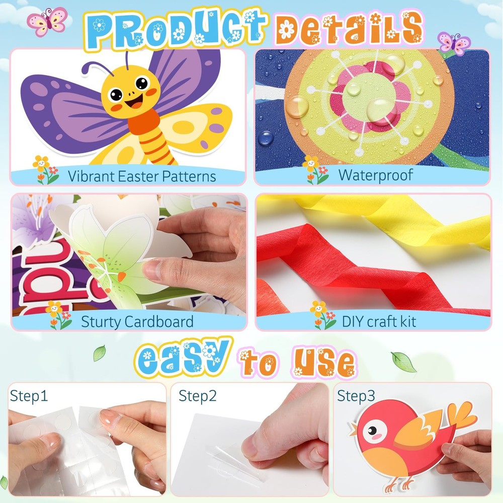 Spring Bulletin Board Decorations Set Welcome Door Decorations for Classroom ...