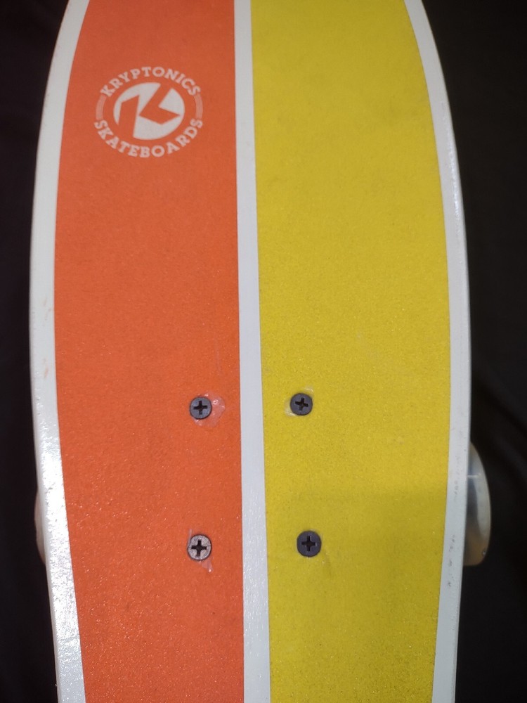 KRYPTONICS Mini Fat Stubby Skateboard - 23" x 7.75" Palm Tree - Ltd. Edition