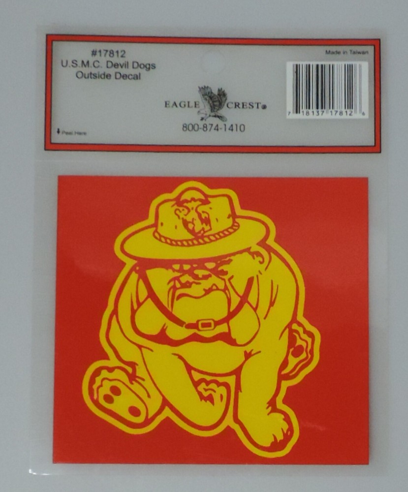 MARINE CORPS DEVIL DOGS OUTSIDE DECAL~STYLE # 17812