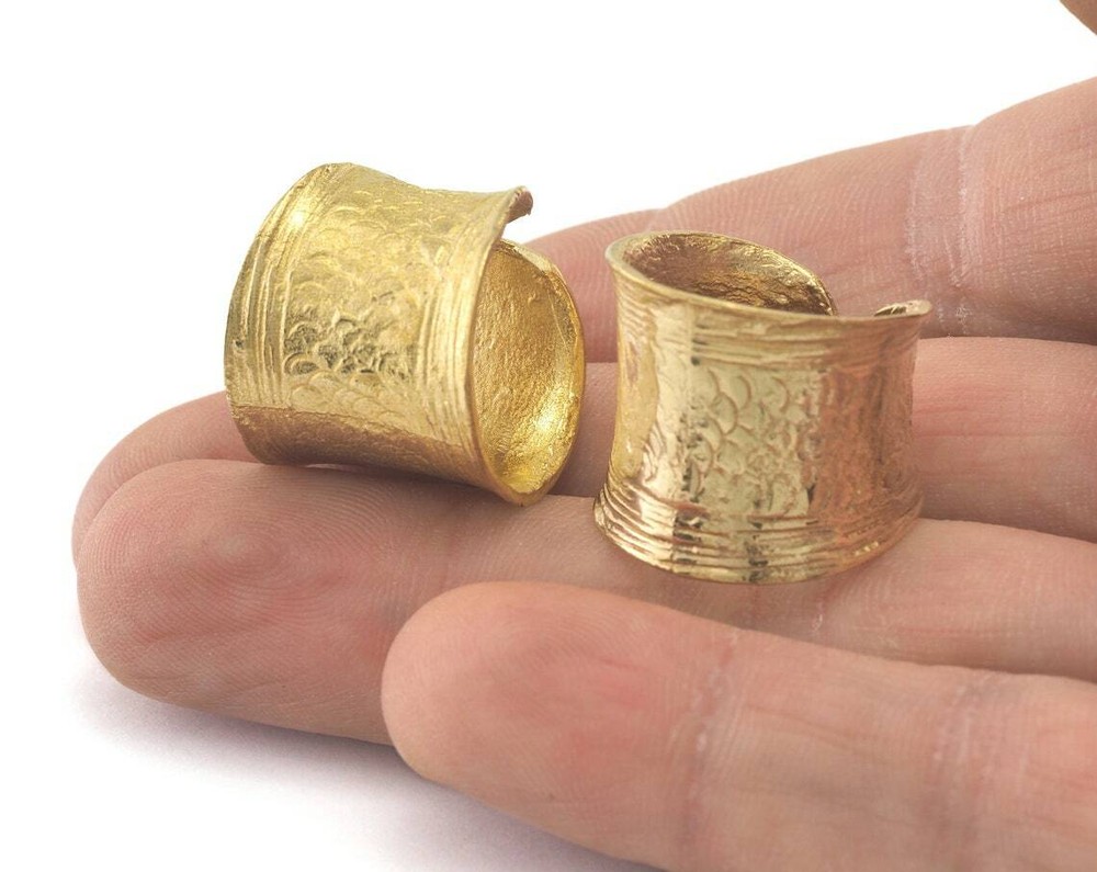 Adjustable Ring Raw Brass (16.5mm 6US inner size) 2004
