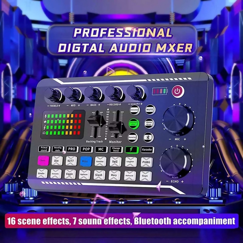 F998 Versatile Sound Card For Win/Mac OS/Android/IOS Wide Compatibility