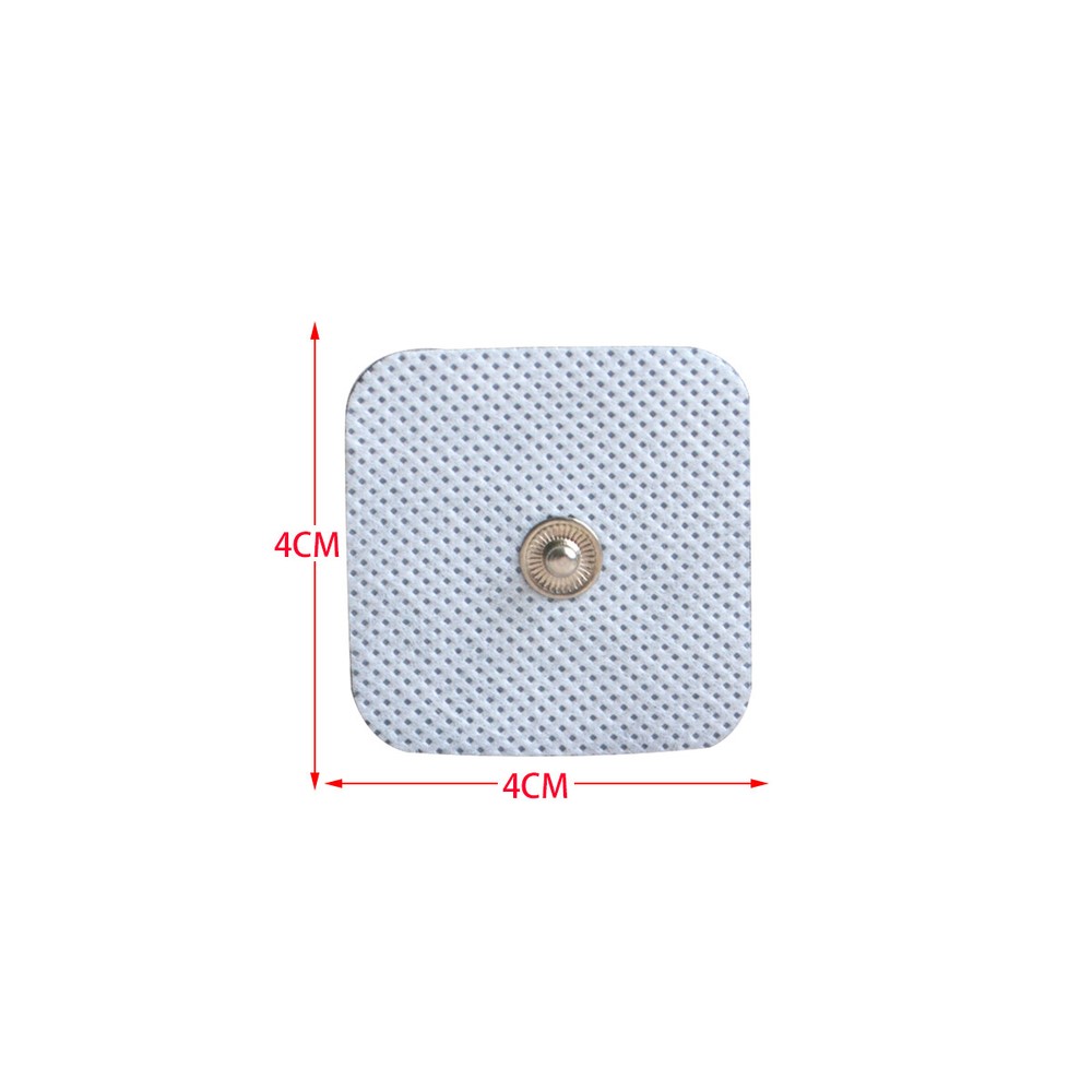 Non-woven square button electrode pads self-adhesive For TENS Machine 4*4cm