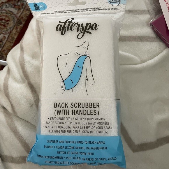 NEW AFTERSPA Back Scrubber with Handles Exfoliator