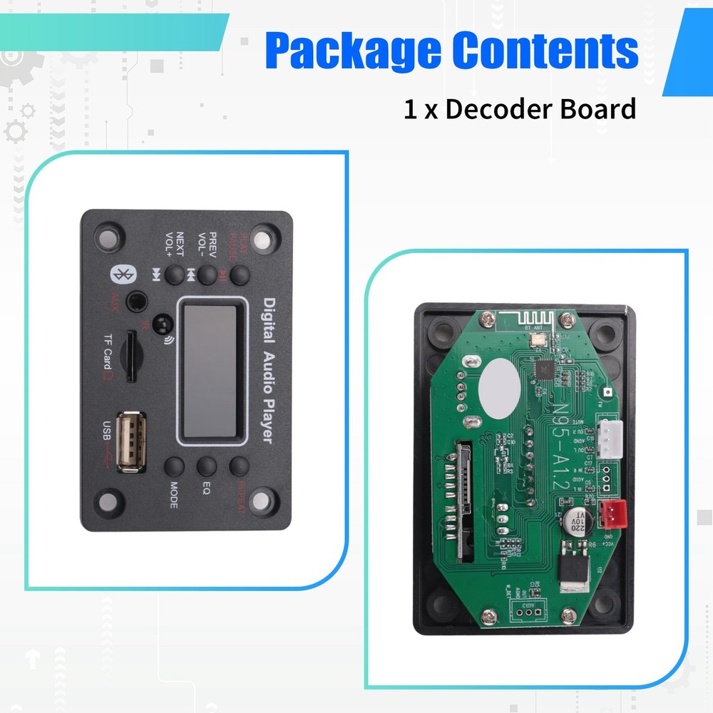1pc Bluetooth MP3 Decoder Board with External Microphone Function M8D51236
