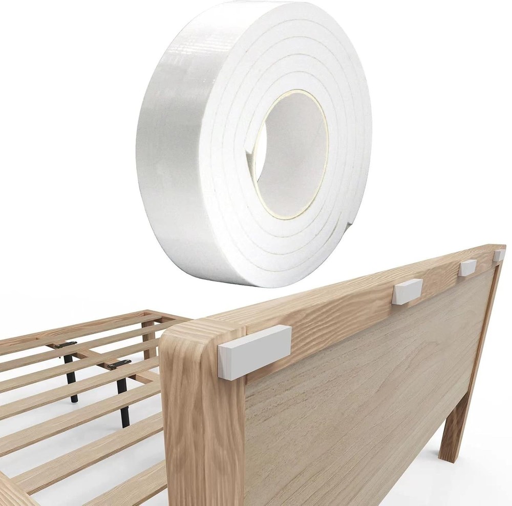 Self-Adhesive EVA Headboard Stoppers - 10mm Thick for Bed Vibration Control