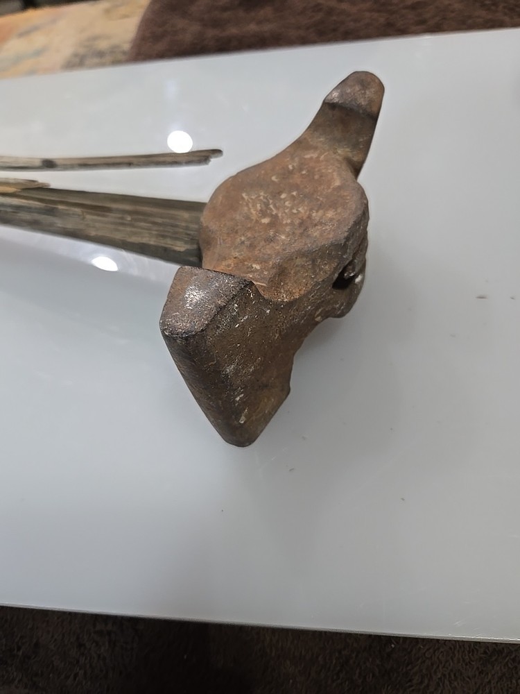 Antique Off Set Blacksmith Forging Hammer.
