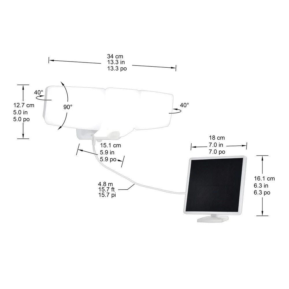 Lutec Motion Activated Solar Security Light