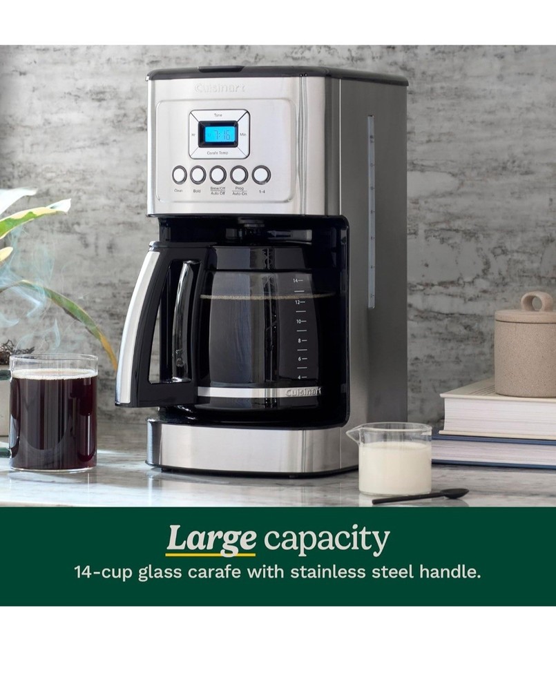 Cuisinart 14 Cup Programmable Drip Coffee Maker Stainless Steel