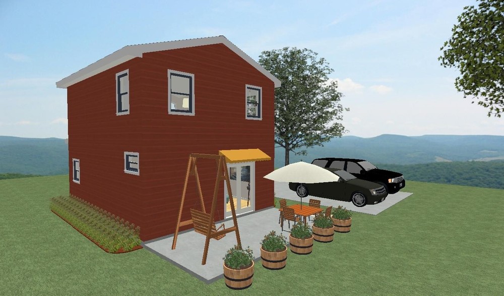 Tiny House Blueprints drawing two floor 778 SQFT