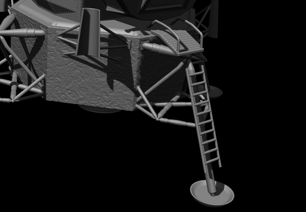 Lunar Module Apollo 11 - STL-OBJ FILES - FOR 3D printers